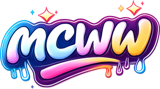 mcww এর বরফ নীল লোগো